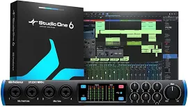 PreSonus Studio 1810c 18x8, 192 кГц, USB аудио интерфейс с Studio One Artist и Ableton Live Lite DAW программное обеспечение для записи