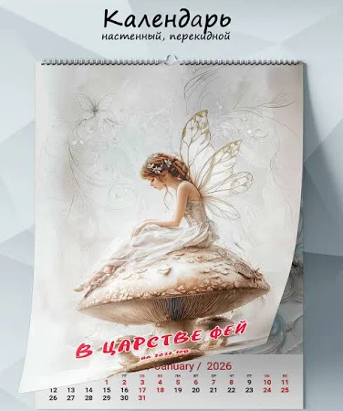 Календарь настенный, перекидной В царстве фей на 2025 год