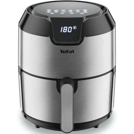 Аэрогриль Tefal Easy Fry Deluxe EY401D15, черный/серебристый