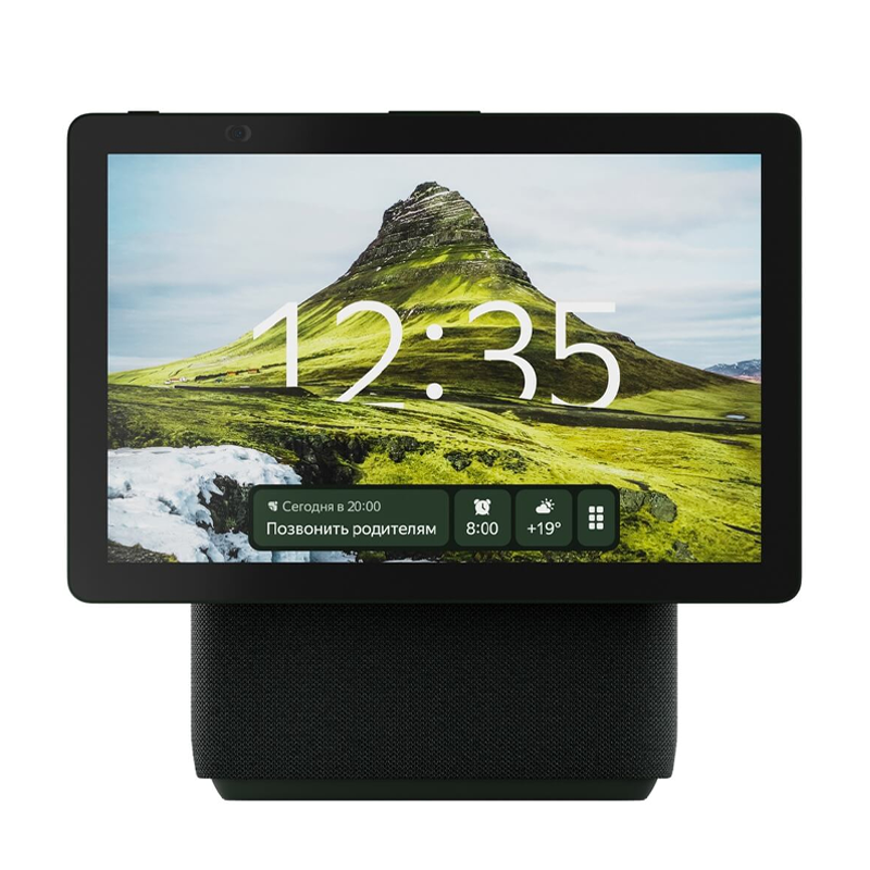 Умная колонка Яндекс Станция Дуо Макс Zigbee (с экраном) зелёный