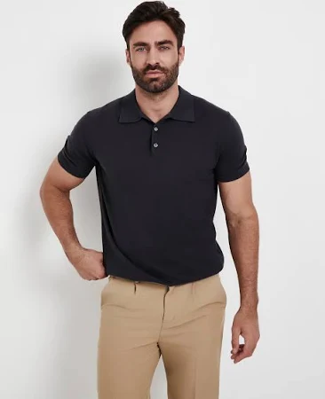 Серая мужская футболка-поло