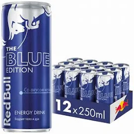 НАПИТОК ЭНЕРГЕТИЧЕСКИЙ RED BULL THE BLUE EDITION 250мл