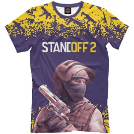 Мужская футболка с принтом «Standoff 2 - Стандофф 2»