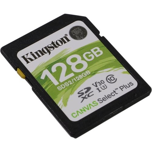 Флеш карта SDHC 128Gb Class10 Kingston , Canvas Select 100R CL10 UHS-I