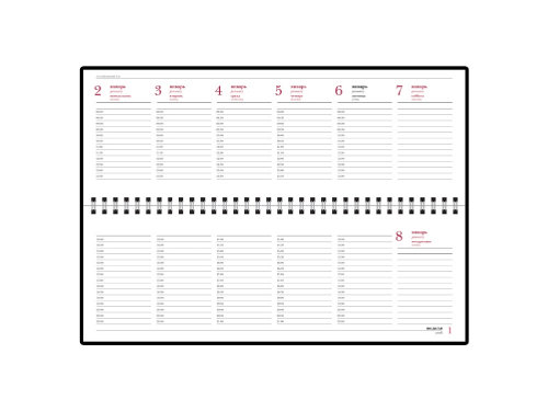 Планинг датированный Ideal New 2025, бордовый