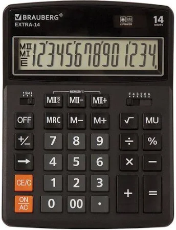 Калькулятор настольный Brauberg Extra-14-BK 250474