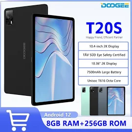 DOOGEE T20S планшет на Android 13, экран 10,4 дюйма, 8 ГБ + 7500 ГБ