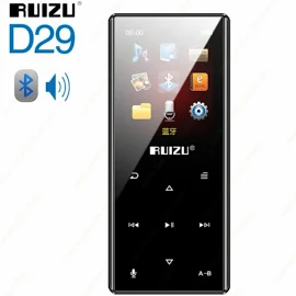 Портативный mp3-плеер RUIZU D29 с Bluetooth, аудио, 8 ГБ, музыкальный плеер со встроенным динамиком, поддержка FM, запись, электронная книга, часы, 