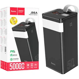 Портативное зарядное устройство / Внешний аккумулятор Power bank Hoco J86A Powermaster 22.5W 50000mAh — Оригинал / Купить