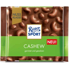 Шоколад Ritter Sport Молочный с кешью 100 г