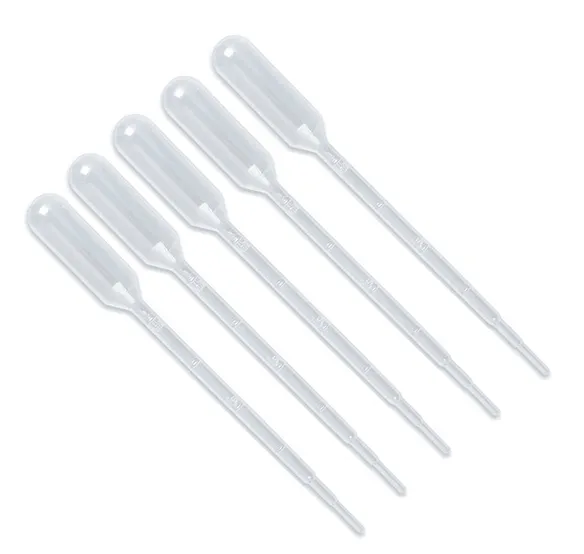 Пипетки Пастера для переноса жидкости 1 мл, длина 160 мм, нестерильные, 500 шт./упак.