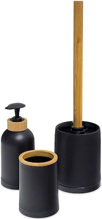 Набор для ванной комнаты Дзен Zen (Черный)
