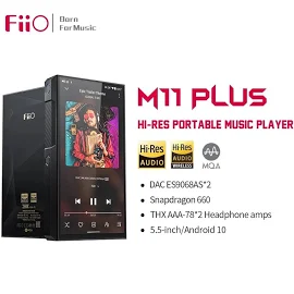 Музыкальный плеер FiiO M11 Plus ESS, MP3, Android 10 / MQA / DAC ES9068AS * 2 DSD512, Bluetooth 5,0, 5,5 дюйма, 64 ГБ, Snapdragon 660