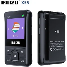 Новейший спортивный MP3-плеер Ruizu X55 с Bluetooth, портативный музыкальный mp3-плеер с мини-клипсой 8 Гб, поддержка FM, запись, электронная книга, 