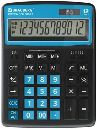 Калькулятор настольный Brauberg EXTRA COLOR-12-BKBU