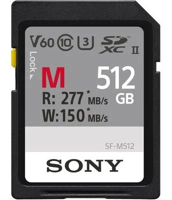 Sony Карта памяти SDXC M Series Uhs-ii Class 10 U3 V60