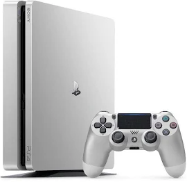 Приставка Sony PlayStation 4 Slim (Серебряная) (500 Гб) б/у