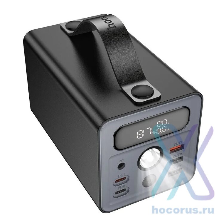 Аккумулятор внешний HOCO J138 22.5W+PD20W+DC12V 60000mAh чёрный 6942007638524 (МСК) оптом