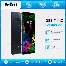 Оригинальный сотовый телефон LG G8S ThinQ 4G LTE мобильный телефон G810EAW с двумя SIM-картами, 6 ГБ ОЗУ, 128 Гб ПЗУ, 6,21 дюйма