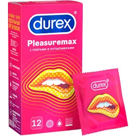 Durex Plesuremax Презервативы с рельефными полосками и точками 12 шт