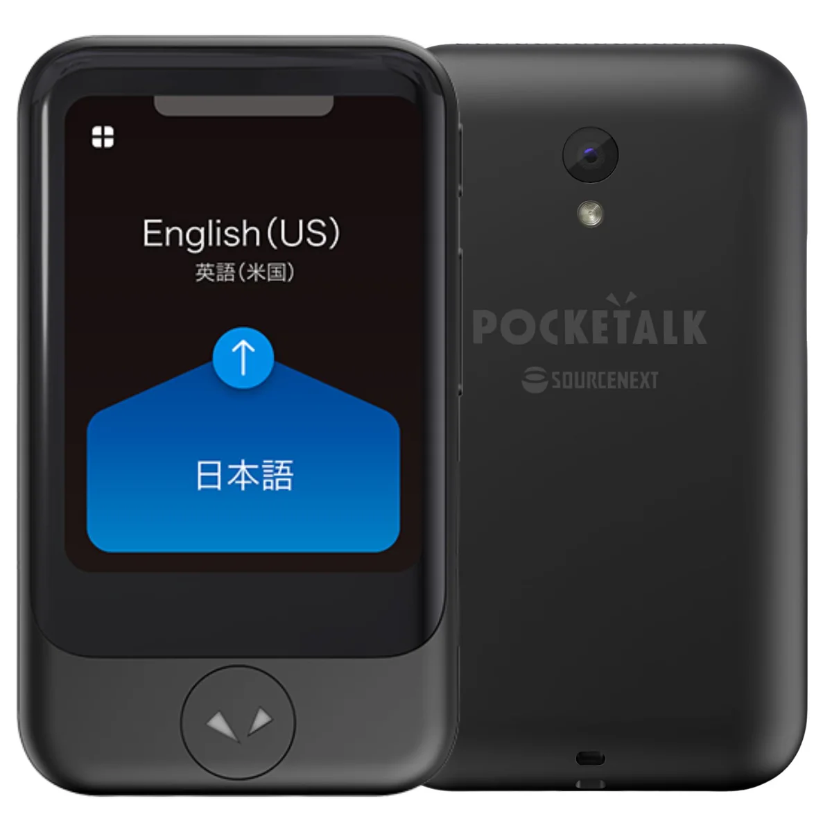 POCKETALK AI переводчик 70+ языков, глобальные данные на 2 года S черный