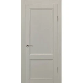 Дверь межкомнатная Рондо глухая Hardflex ламинация цвет серый жемчуг 80x200 см (с замком и петлями)