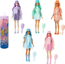 Barbie Дождь и яркий Reveal Цветная цветная кукла Многоцветный