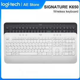 Беспроводная удобная клавиатура Logitech K650, с обновленными комбинациями клавиш для офиса и для macOS, Windows