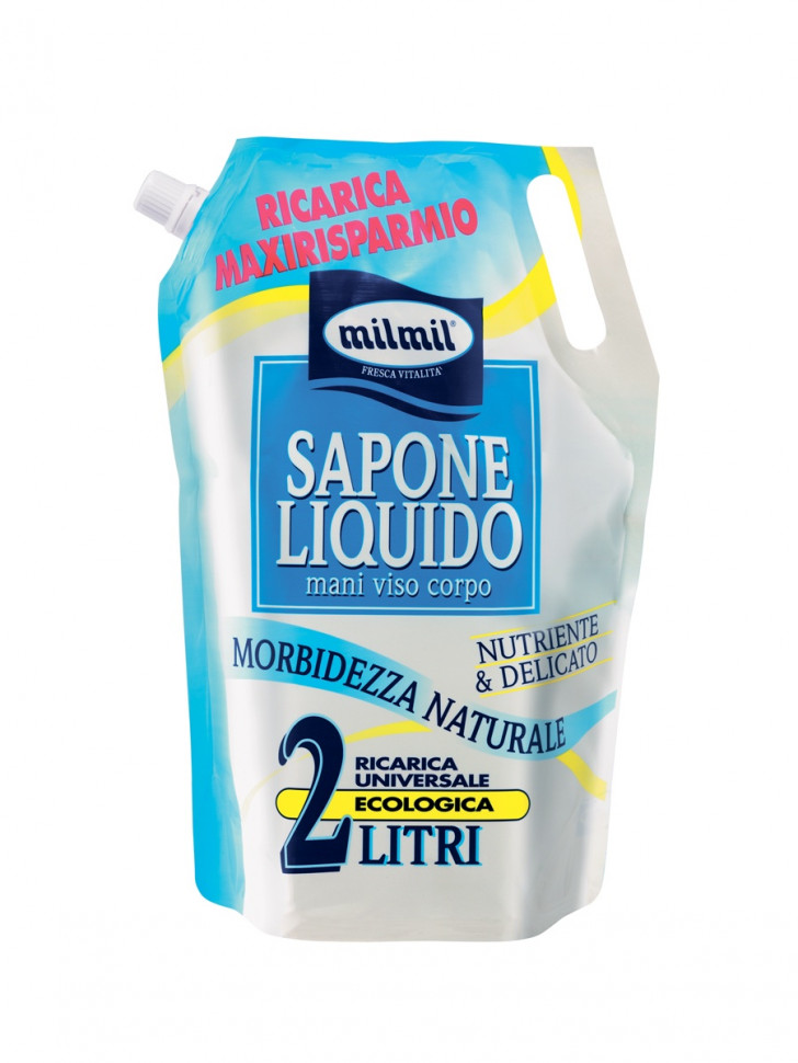 Мыло жидкое Milmil Bag Refill антибактериальный эффект
