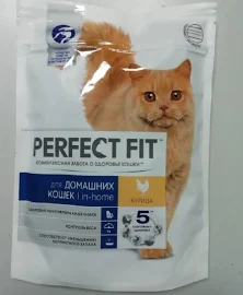 Perfect Fit сух. корм для домаш кошек Курица 190г (ф16)