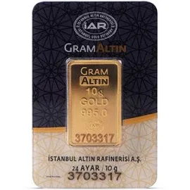 Agakulche İar 10 Gram (995) 24 Ayar Külçe Altın