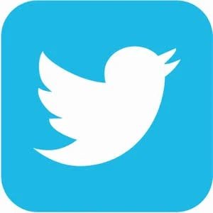 Sticker Atölyesi Twitter Logo Sticker - 10109 - 15 x 15 cm - Renkli