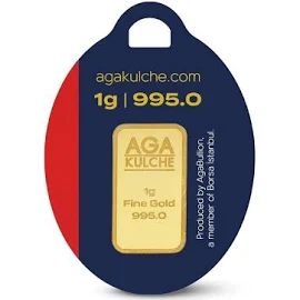 AgaKulche 1 Gram (995) 24 Ayar Külçe Altın