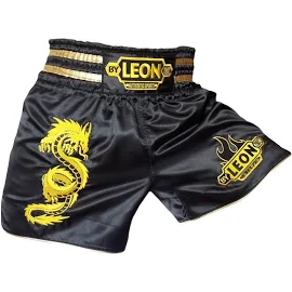 Leon Dragon Muay Thai ve Kick Boks Şortu Siyah XL