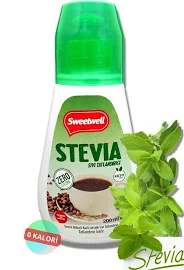 Sweetwell Stevia Sıvı Tatlandırıcı Sıfır Kalori 200 ML