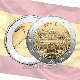 Spain 2 euro UNC 2024 - Seville Cathedral