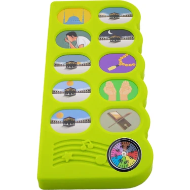 Pusulalı Kıbleyi Gösteren Sesli Namaz Öğreten Cihaz Yeşil