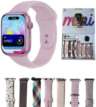 Hw Mini 2 41mm 1.75'' Tft Ekran Dinamik Ada/çift Dokunuş/chatgpt Özellikli 7 Kordonlu Akıllı Saat