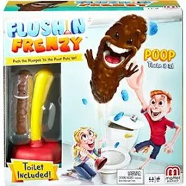 Mattel Games Marka: Flushin' Frenzy Kutu Oyunu, 5 Yaş ve Üzeri Çocuklar Için Eğlenceli, Fırlatmalı Oyun, Mattel