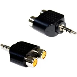 2 Rca Giriş 3.5mm Stereo Çıkış Çevirici