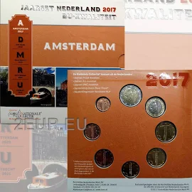 Netherlands Euro set BU 2017 - Amsterdam