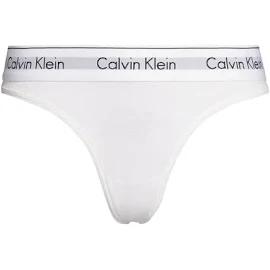 Calvin Klein Kadın Modern Cotton Thong Külot - Beyaz - M