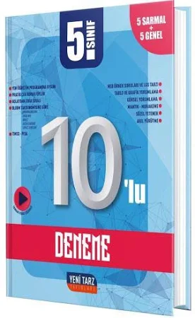 Yeni Tarz Yayınları 5. Sınıf 10 Lu Deneme