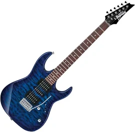 IBANEZ GRX70QA-TBB Transparent Blue Burst Elektro Gitar