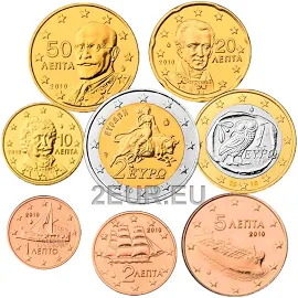 Greece euro set UNC 2010