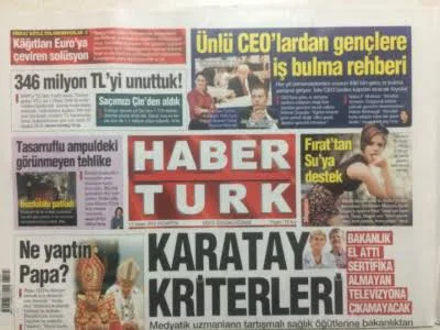 Haber Türk Gazetesi 13 Nisan 2015 - Canan Karatay Kriterleri GZ27189