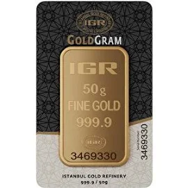 50 gr 999.9 IAR Gram Külçe Altın