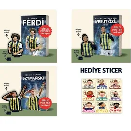 Flipper Yayinlari Ferdi Kadioglu -Sebastian Szymanski -Mesut ozil Muhtesem 3 Kitap Set Biblo Poster Hediyeli