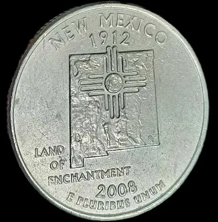 Amerika 2008 New Meksika Çeyrek Dolar