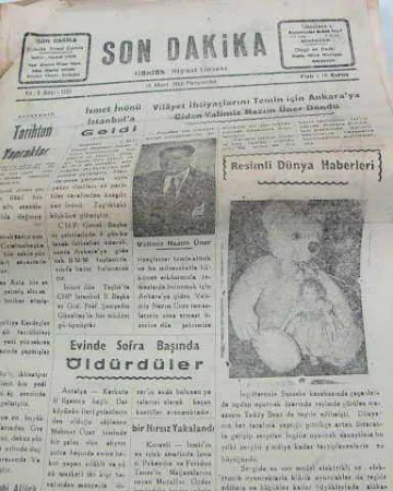adapazarı son dakika gazetesi sayı 1392 1959